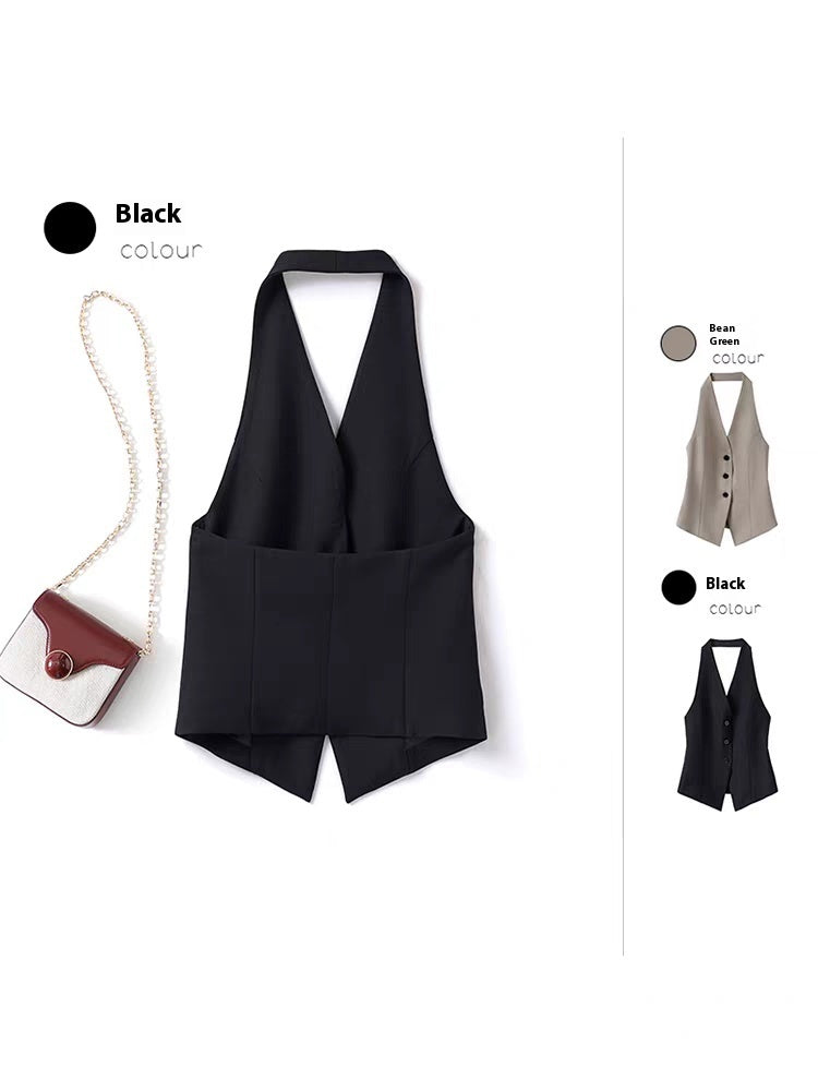 Halter Suit Vest Sleeveless Vest For Women
