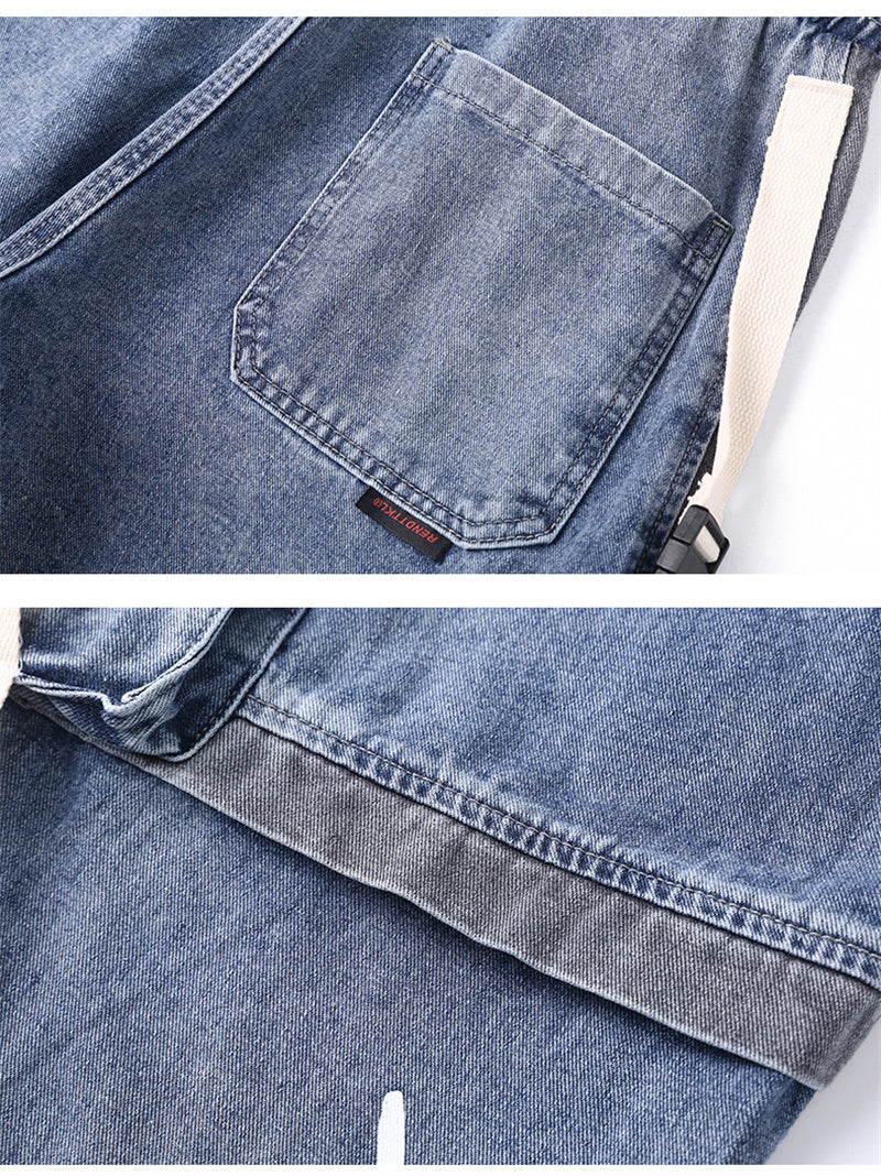 Workwear Jeans Men Fall Loose Hip-hop