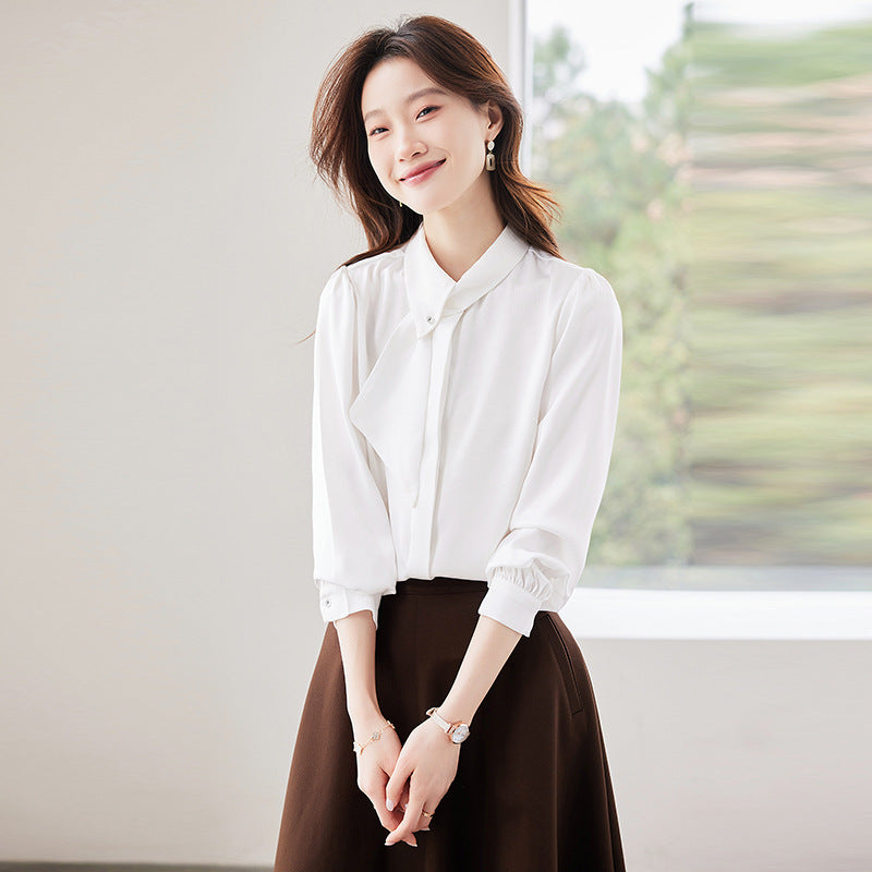 Long Sleeve Shirt Women's Professional Slim Fit Work Clothes