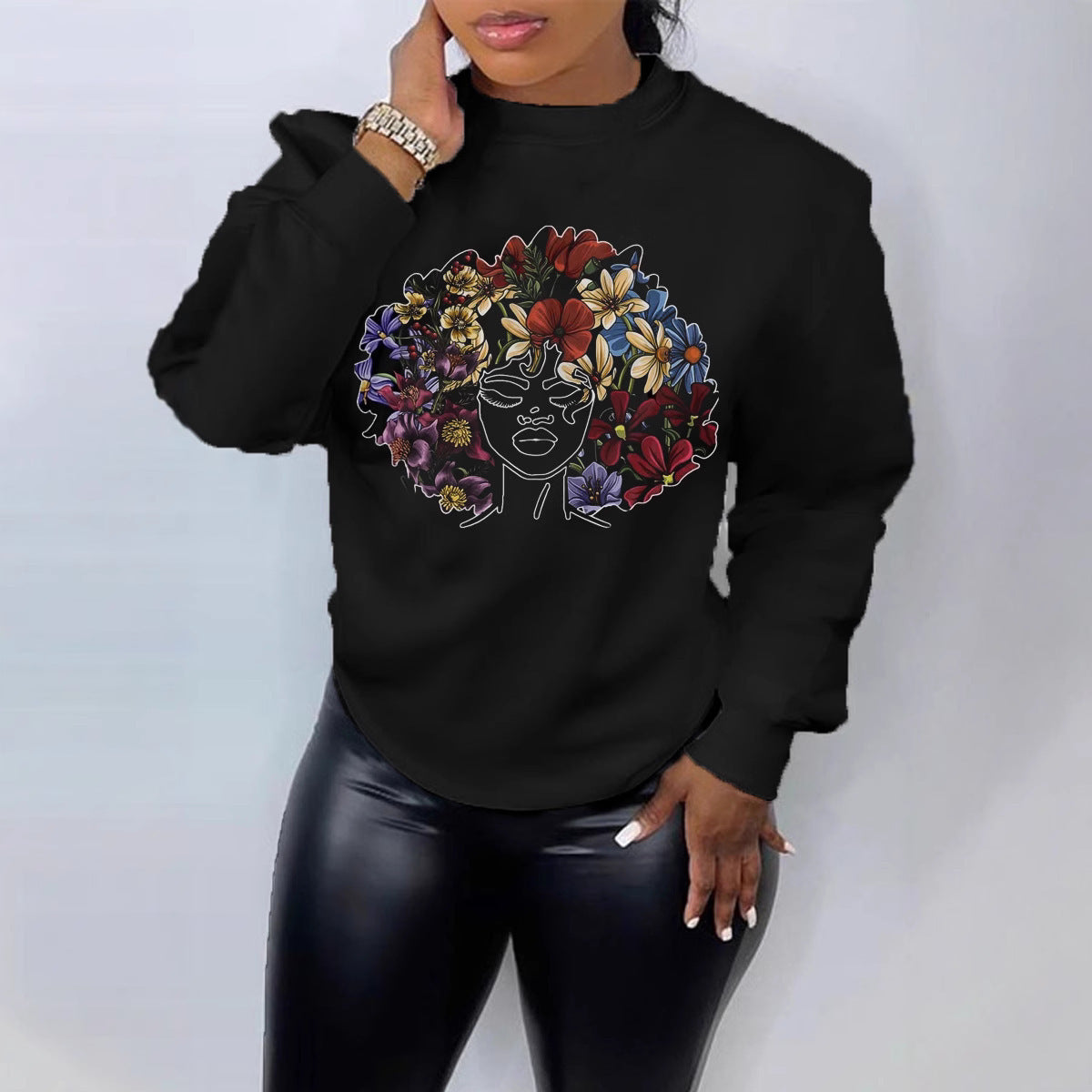 Women's European And American Round Neck Sweater