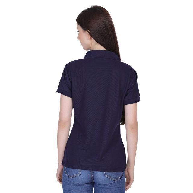 Ketex Navy Blue Polo Neck T-Shirt – Classic & Stylish
