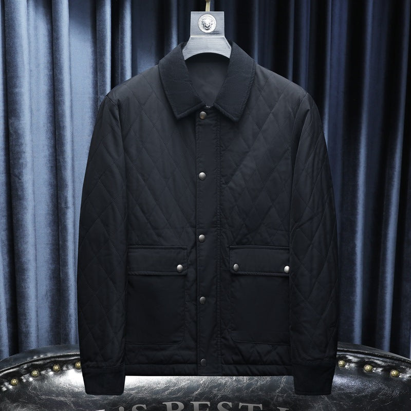 Men's Plus Size Casual Cotton-padded Clothes Coat