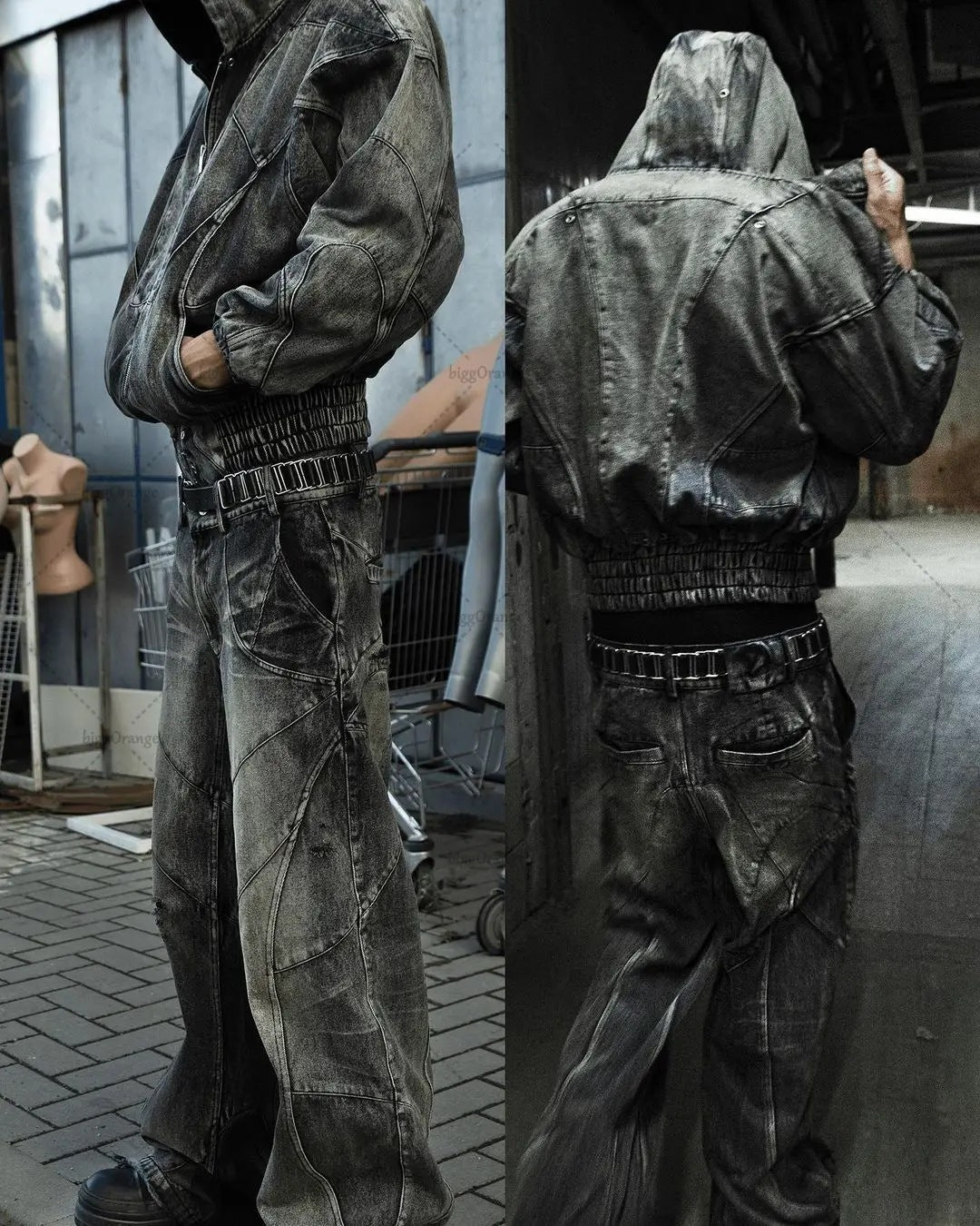 Trendy Straight Retro Washed Jeans For Men