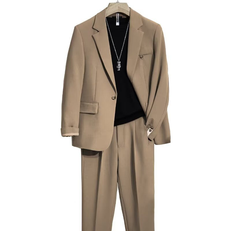 Casual Spring And Autumn Suit Suit Men's High Sense Lightly Mature Small Suit Jacket