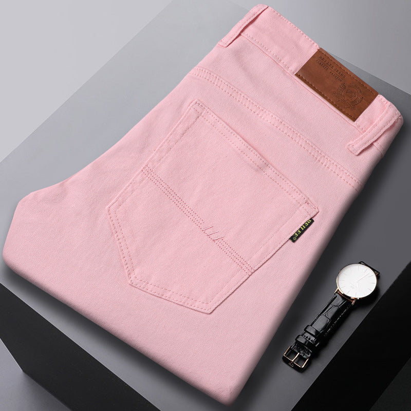 Slim Fit Stretch All-matching Mid Waist Casual Jeans