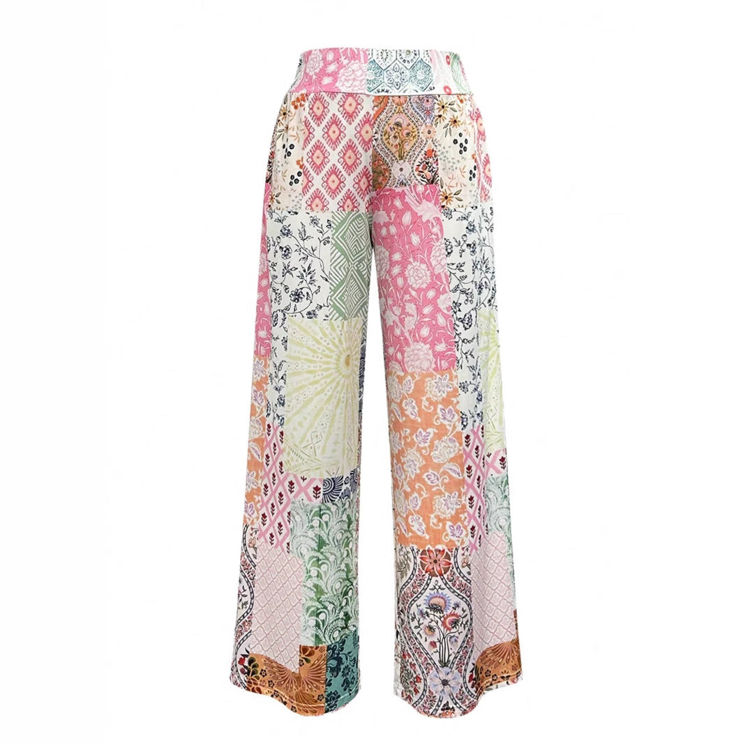 Women's Creative 3D Printing Fashionable Casual High Waist Trousers