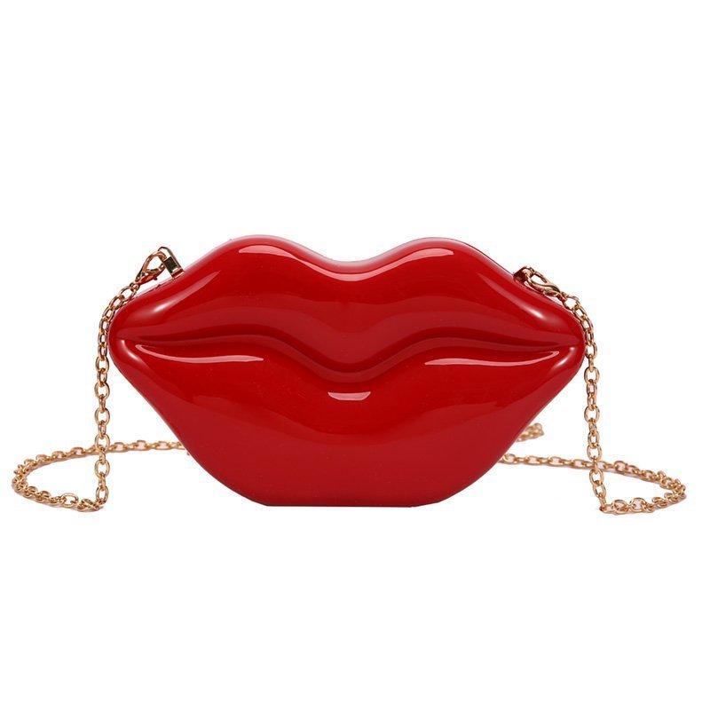 Women's Glossy Chain Shoulder Messenger Bag