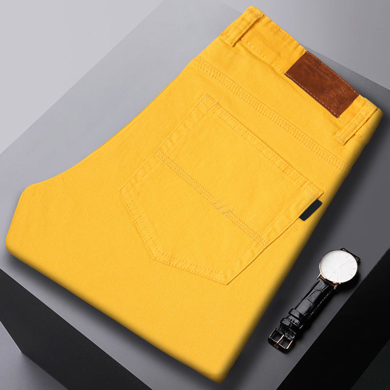 Slim Fit Stretch All-matching Mid Waist Casual Jeans