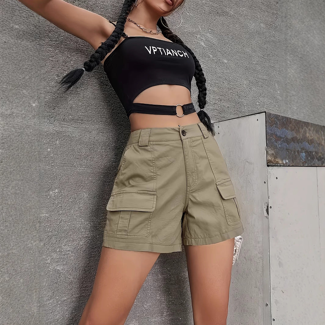 Straight Cargo Casual Loose Wide-leg Pants