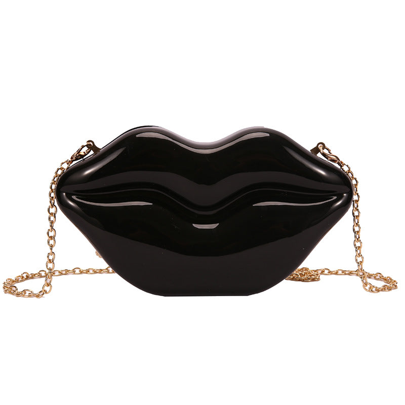Women's Glossy Chain Shoulder Messenger Bag