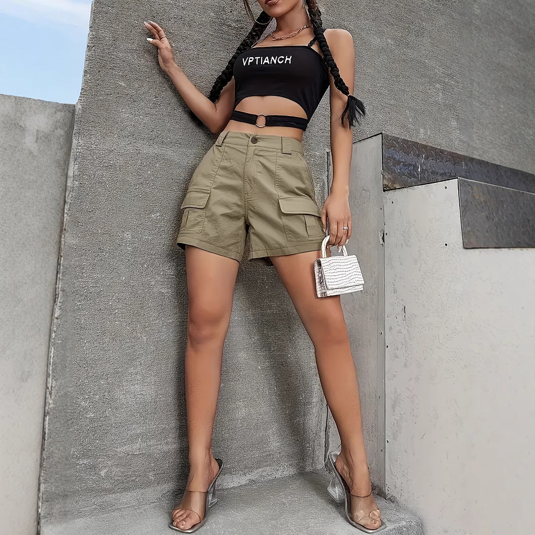 Straight Cargo Casual Loose Wide-leg Pants