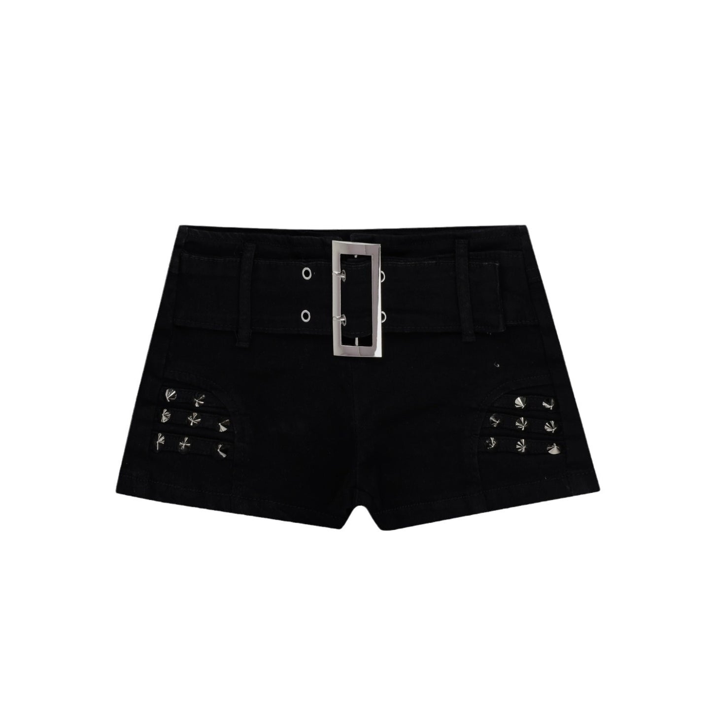 Niche Black Low Waist Hip Lifting Slimming Hot Girl Super Short Shorts