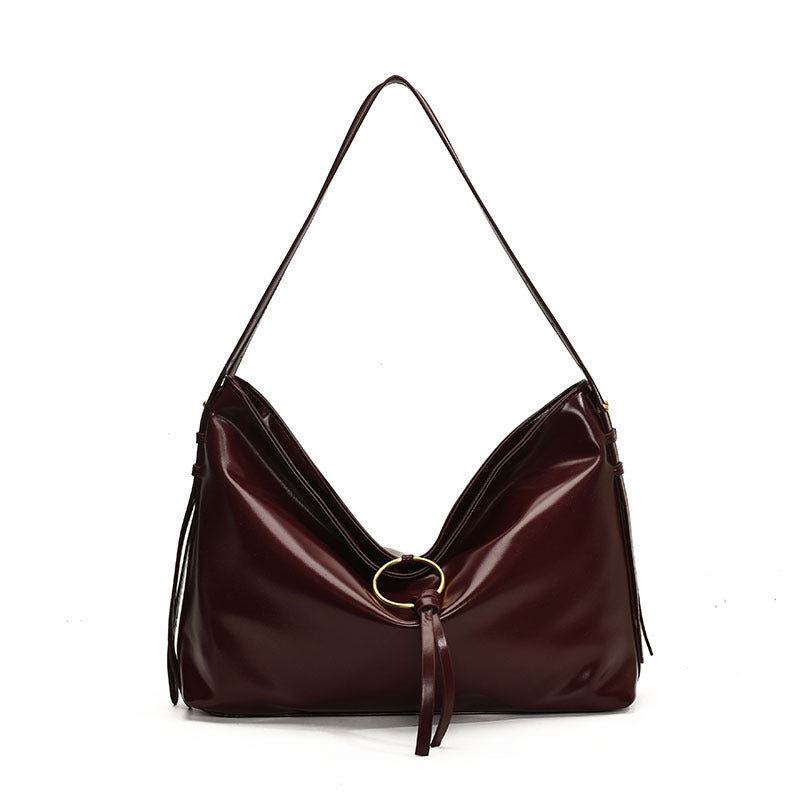 Vintage Bag Women's Large Capacity Soft Leather Niche
