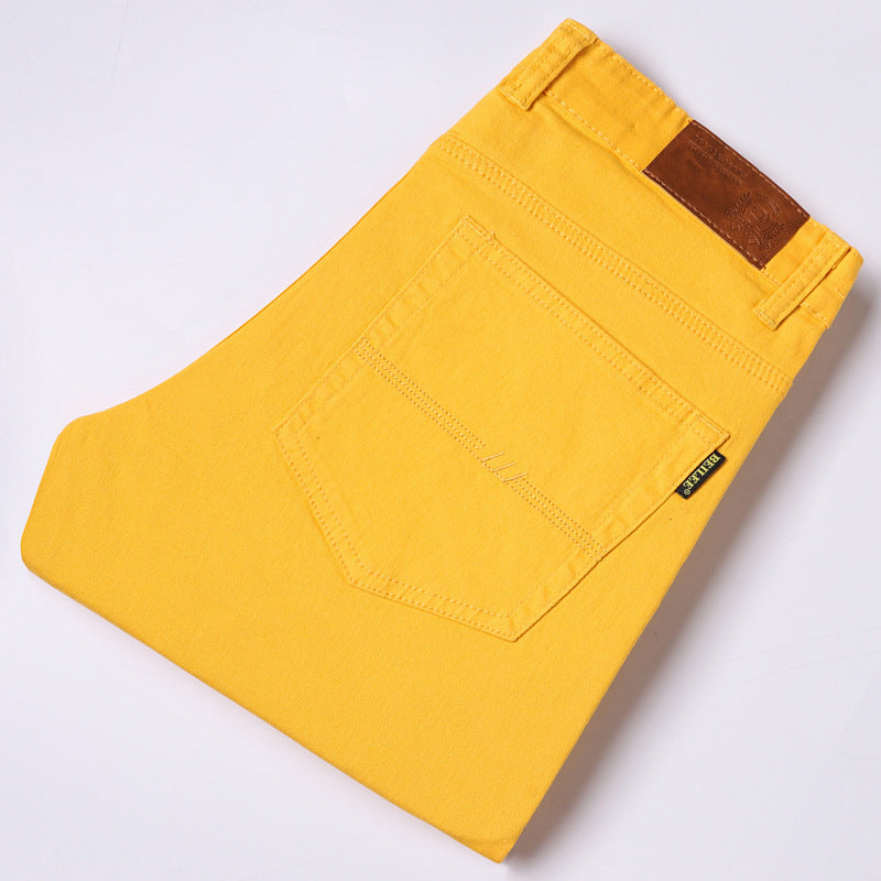 Slim Fit Stretch All-matching Mid Waist Casual Jeans