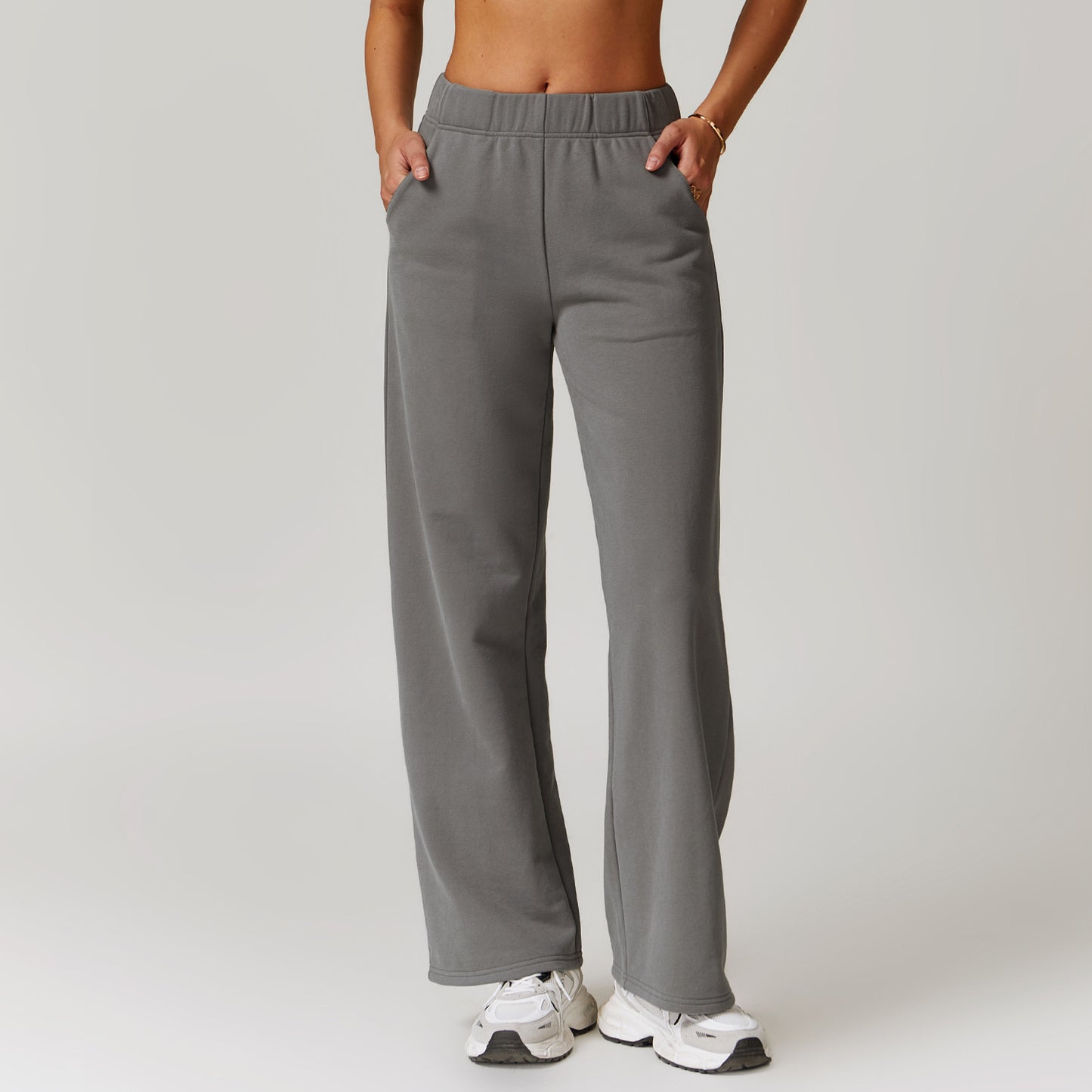 Outdoor Sports Straight High Waist Slimming Casual Pants