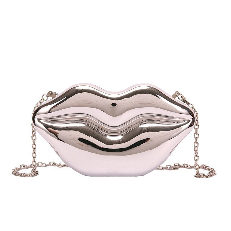 Women's Glossy Chain Shoulder Messenger Bag