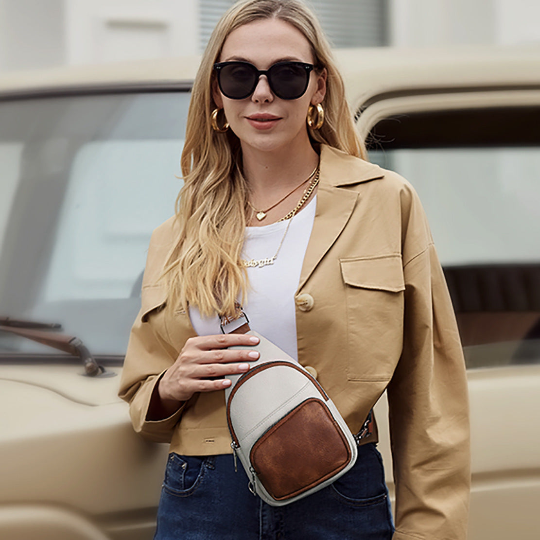 Simple And Stylish Casual Motorcycle Bag Women