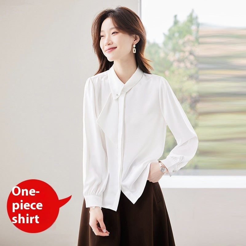 Long Sleeve Shirt Women's Professional Slim Fit Work Clothes