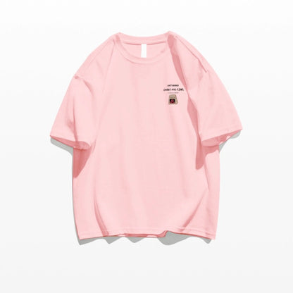 Loose Cotton Off-shoulder Short Sleeve White T-shirt