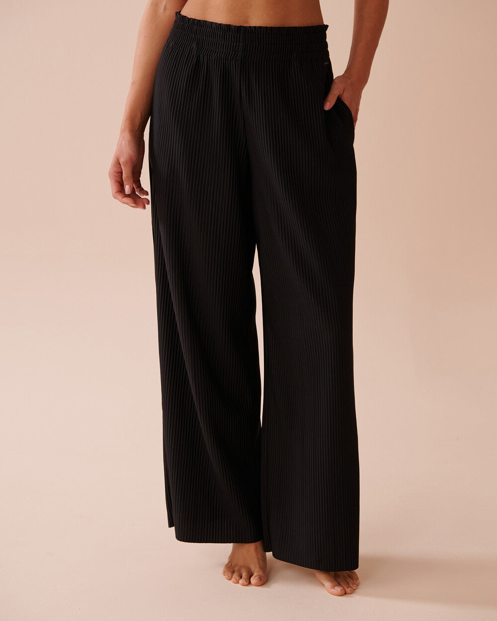 Women's Wide-leg Mid-waist Elastic Fashion