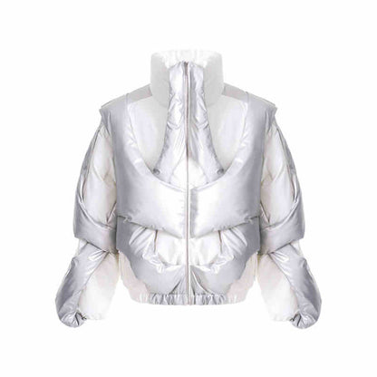 Deconstructed Design Cotton Jacket Men's Winter Thickened Down Cotton-padded Coat