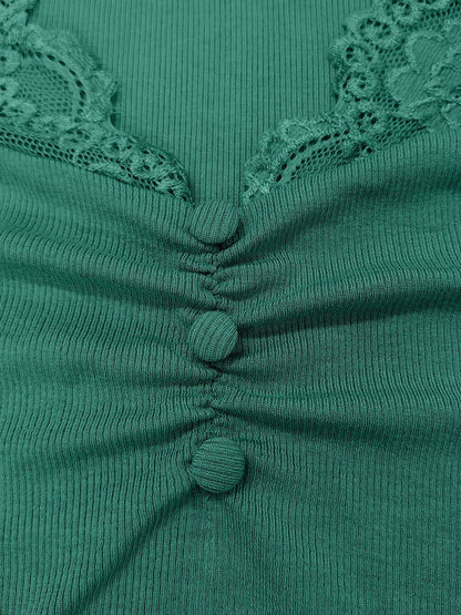 Temperament Wild Lace Lace-collared Blouse Women