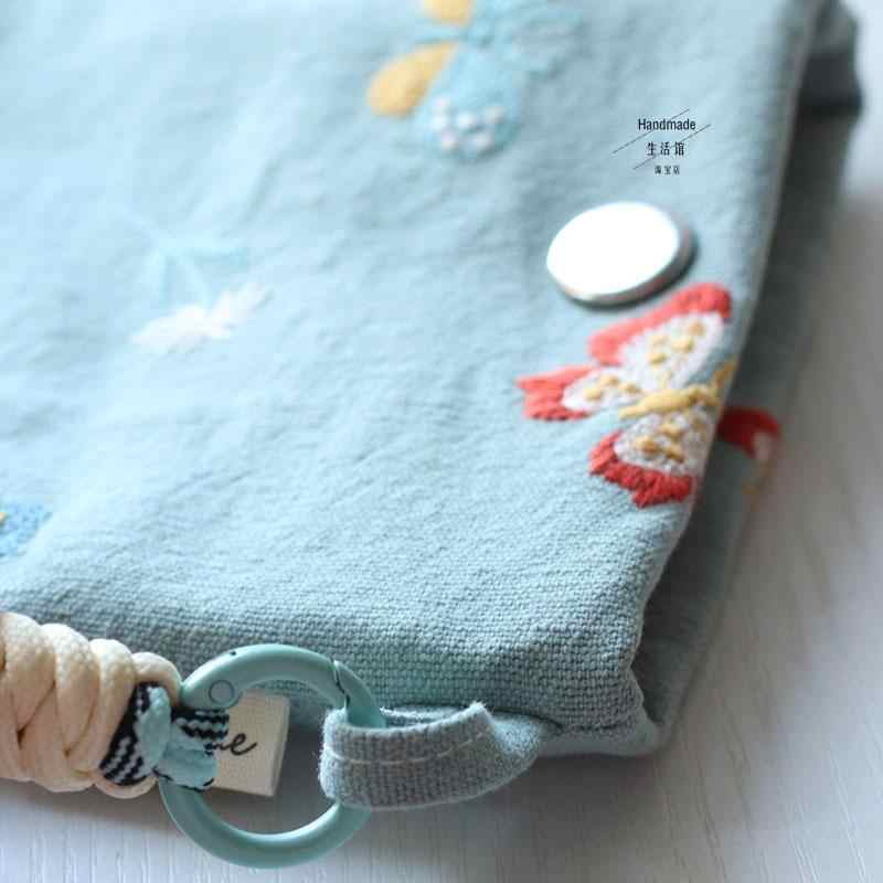 Butterfly Embroidered Crossbody Bag Storage And Carrying Coin Purse