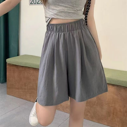 Summer Thin Loose High Waist Casual Japanese Shorts