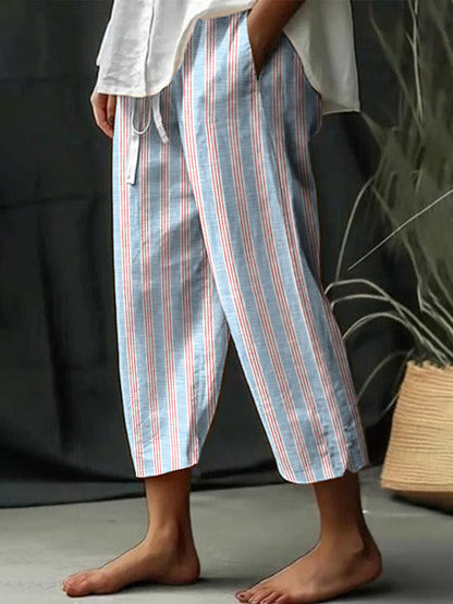 Lady Temperament Leisure 3D Digital Printed Pants
