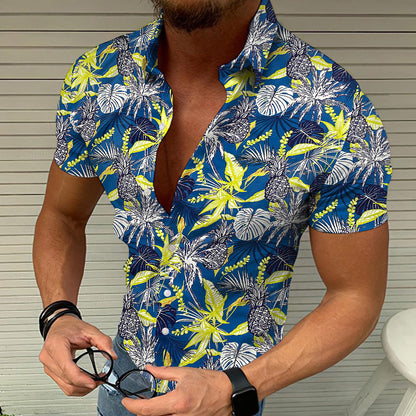 Casual Summer Beach 3D Printed Shirt Men's Cool Top