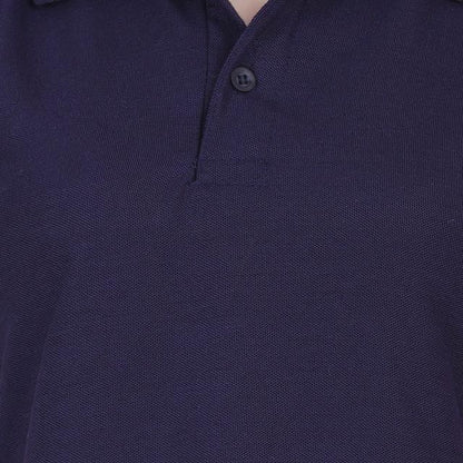 Ketex Navy Blue Polo Neck T-Shirt – Classic &amp; Stylish
