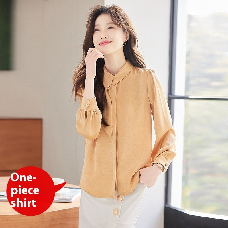 Long Sleeve Shirt Women's Professional Slim Fit Work Clothes