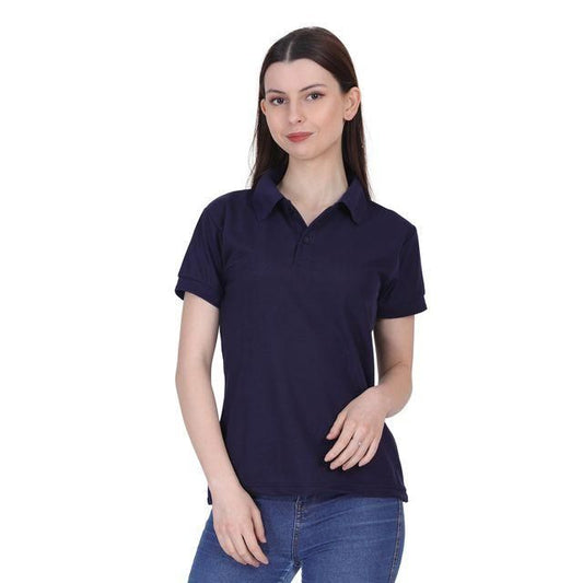 Ketex Navy Blue Polo Neck T-Shirt – Classic &amp; Stylish