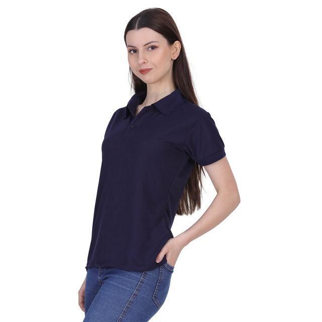 Ketex Navy Blue Polo Neck T-Shirt – Classic &amp; Stylish