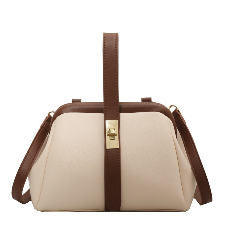 Fashion Retro Clipped Button All-match Messenger Bag