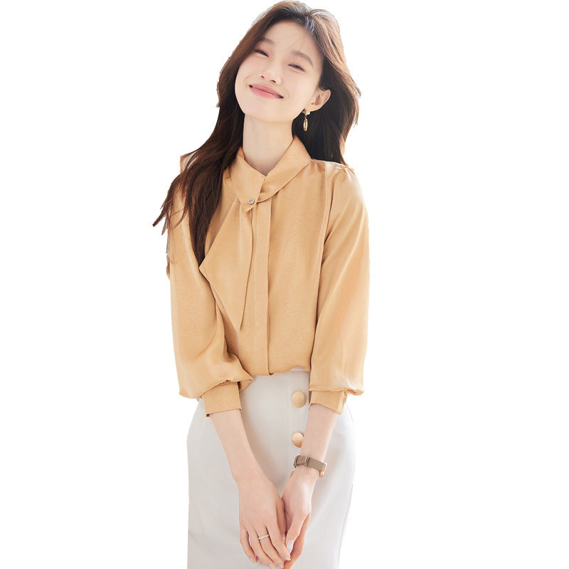Long Sleeve Shirt Women's Professional Slim Fit Work Clothes