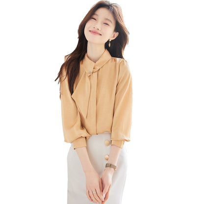 Long Sleeve Shirt Women's Professional Slim Fit Work Clothes