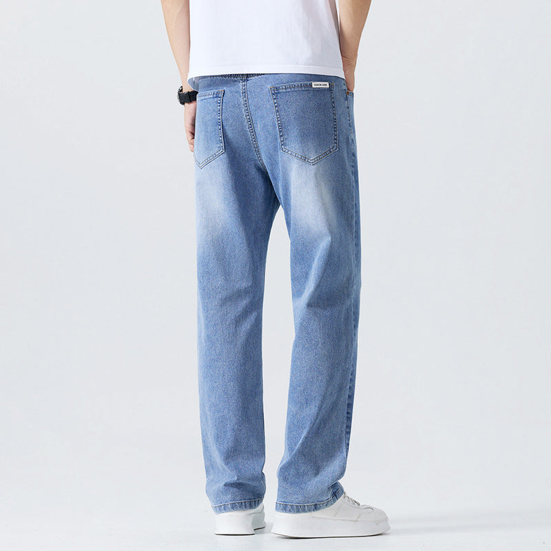 Washed Cleanfit Men's Light Blue Jeans