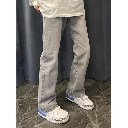 Youth Casual Male Straight-leg Denim