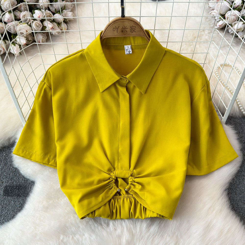 Summer French Minority Design Blouse Shirt For Women