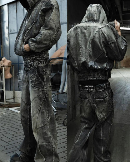 Trendy Straight Retro Washed Jeans For Men