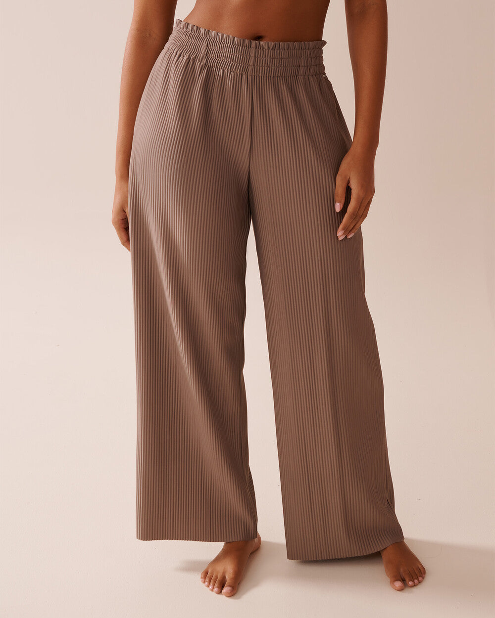 Women's Wide-leg Mid-waist Elastic Fashion
