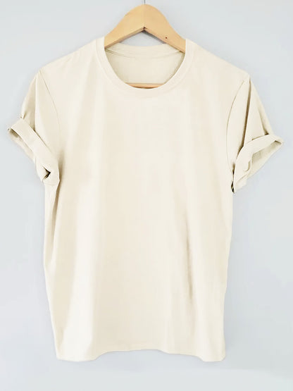 STAY TRUE Letter Print Short-sleeve Crew Neck