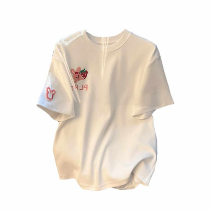Women's Short-sleeved T-shirt Summer Chic Loose Top