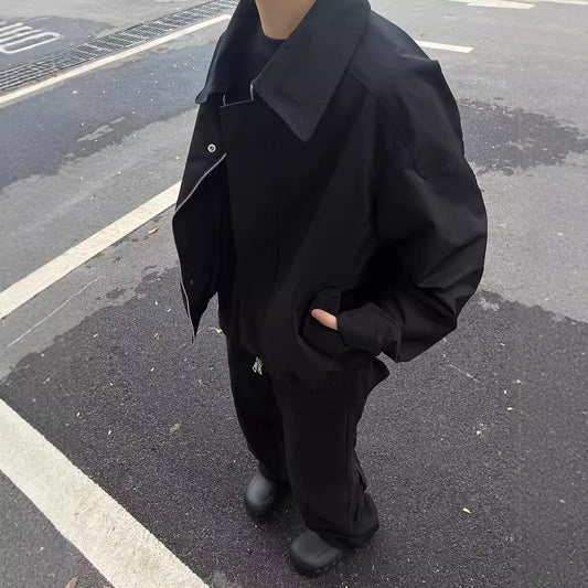 American-style Profile Wide High-grade Lapel Three-proof Jacket