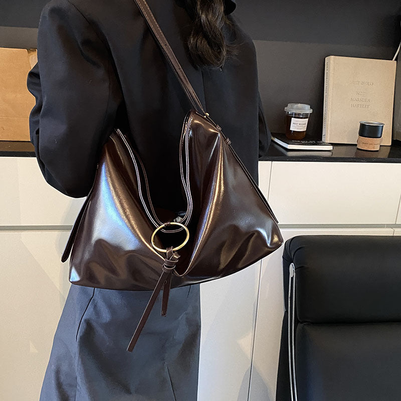 Vintage Bag Women's Large Capacity Soft Leather Niche