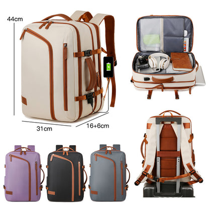 Female Vacuum Compression Large-capacity Backpack