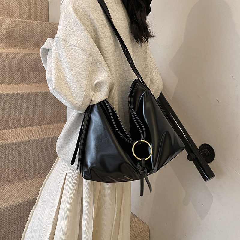 Vintage Bag Women's Large Capacity Soft Leather Niche