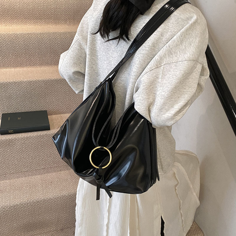 Vintage Bag Women's Large Capacity Soft Leather Niche