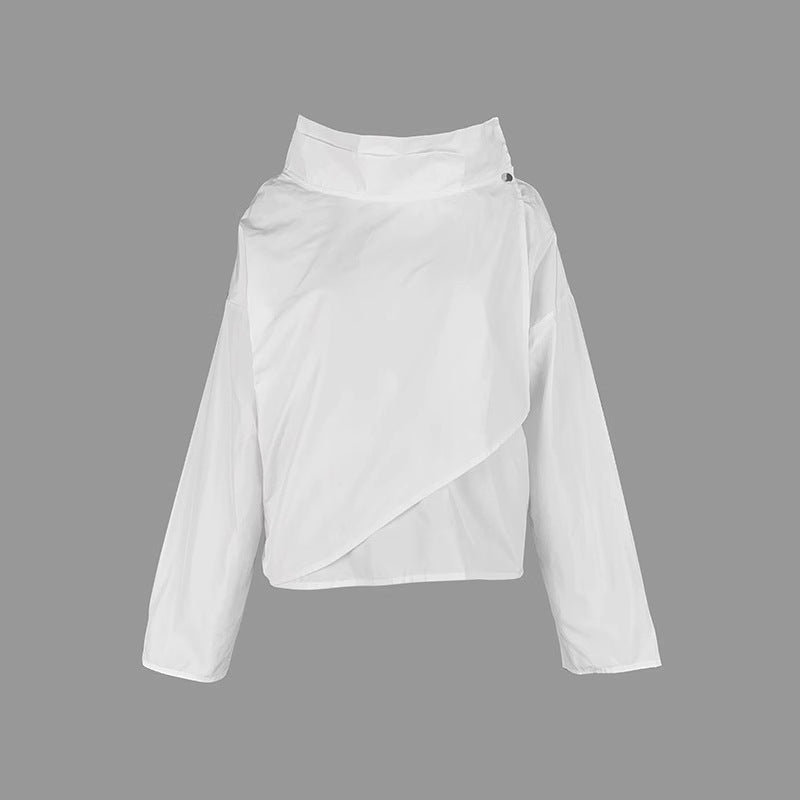 Long Sleeve Loose Stand-up Collar Jacket